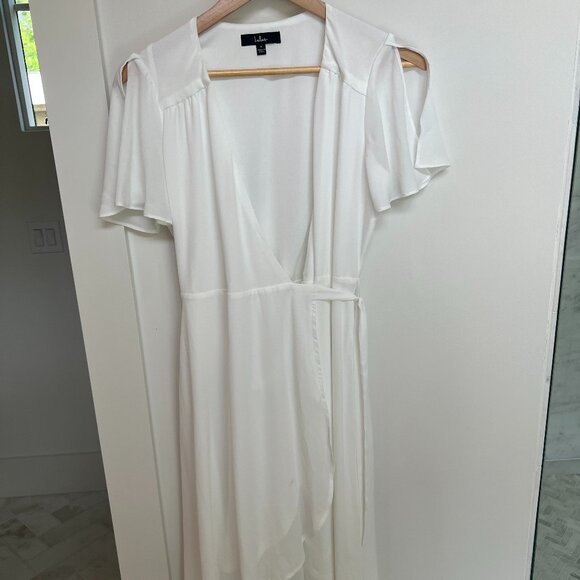 Lulu’s Harbor Point White Wrap Dress - Size Small - Picture 3 of 3
